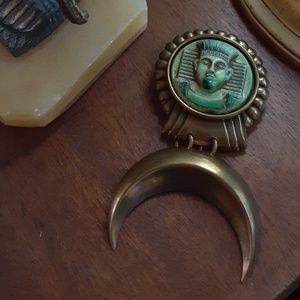 Vintage Egyptian Revival Large 3.5" Brooch